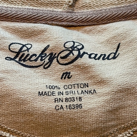 Lucky Brand Cream Hooded Belted Cardigan Jacket with Pockets - Picture 5 of 5
